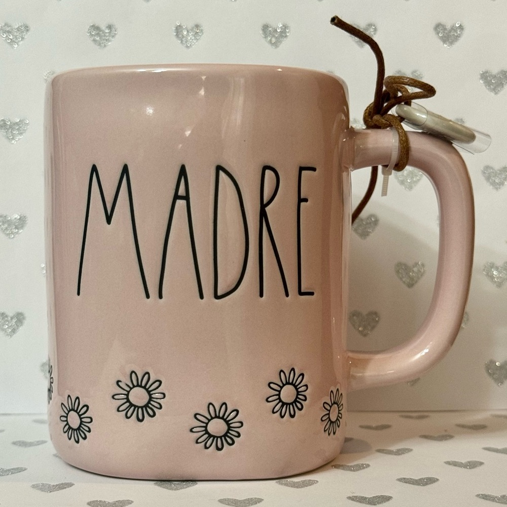 Rae Dunn MADRE Pink Ceramic Mug